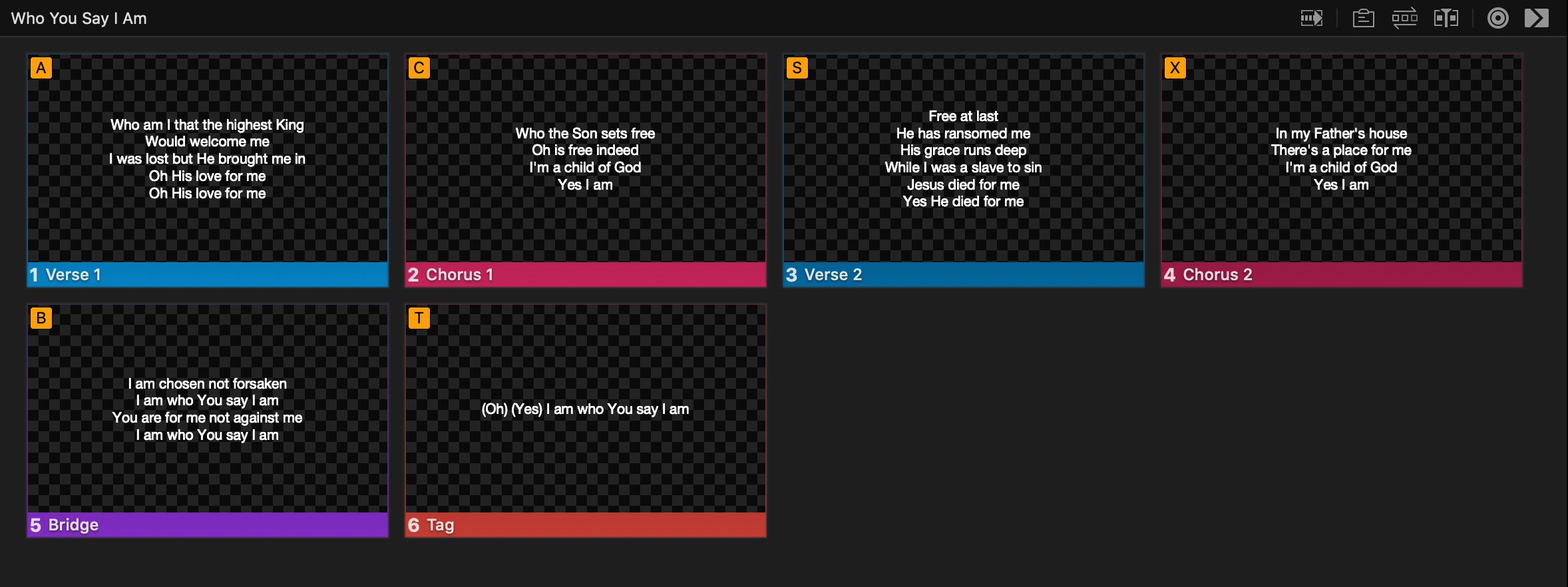 how do you put a sequence of bible verses in propresenter