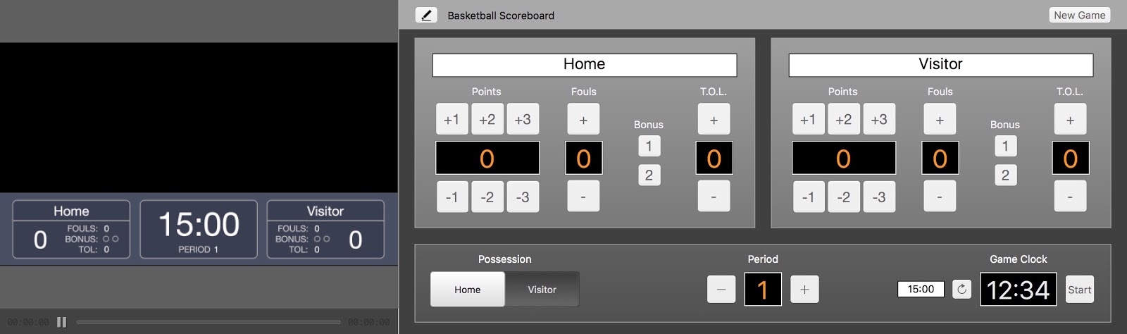 Basketball Scoreboard Controls – Renewed Vision