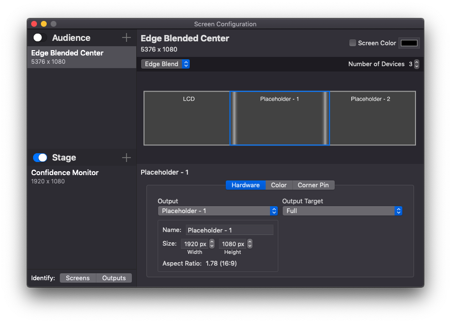 edge blending plus uticreen module