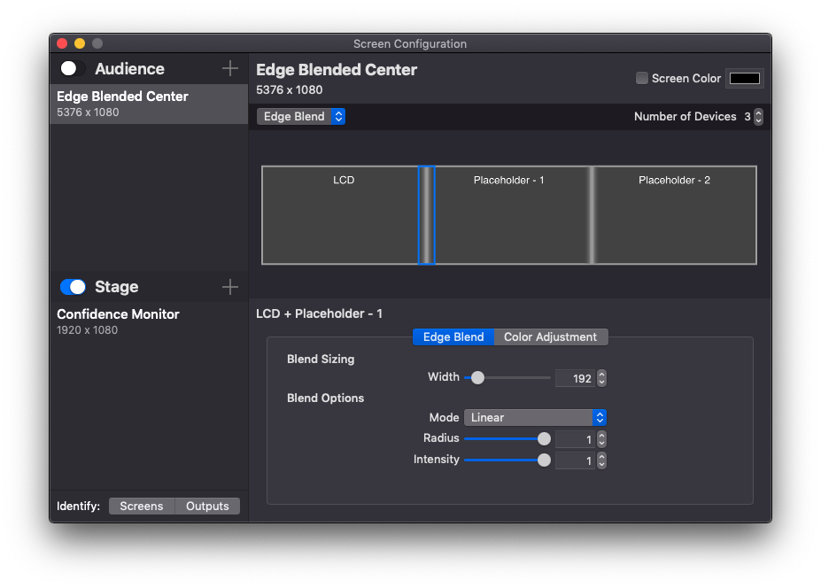 edge blending software for projectors