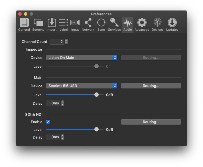 propresenter 7 video input audio