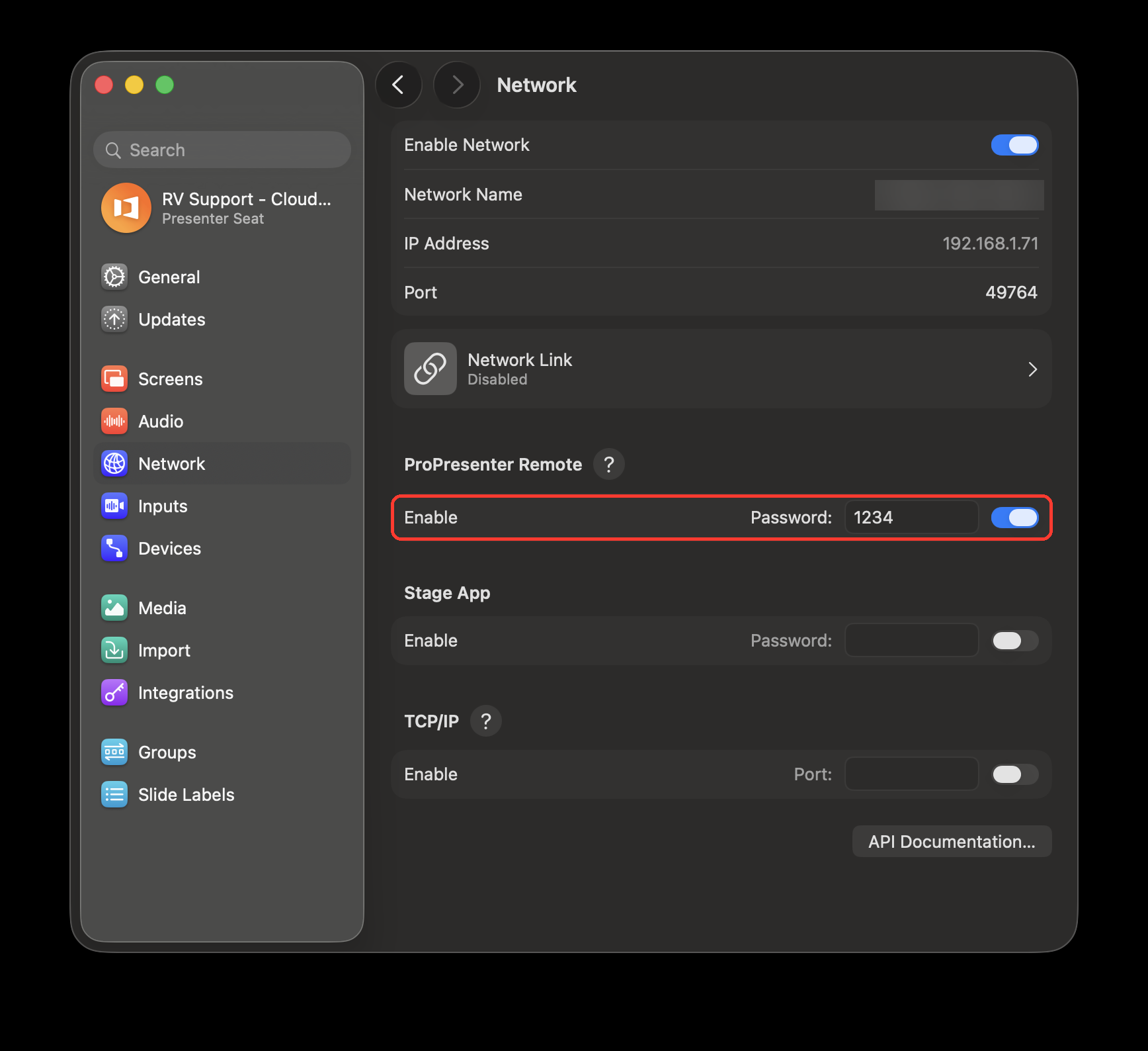 Network Remote App